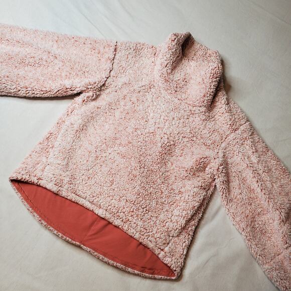 Lululemon Women's Size XS/S Warmth Restore Sherpa Pullover Heathered Copper Clay - Picture 1 of 7